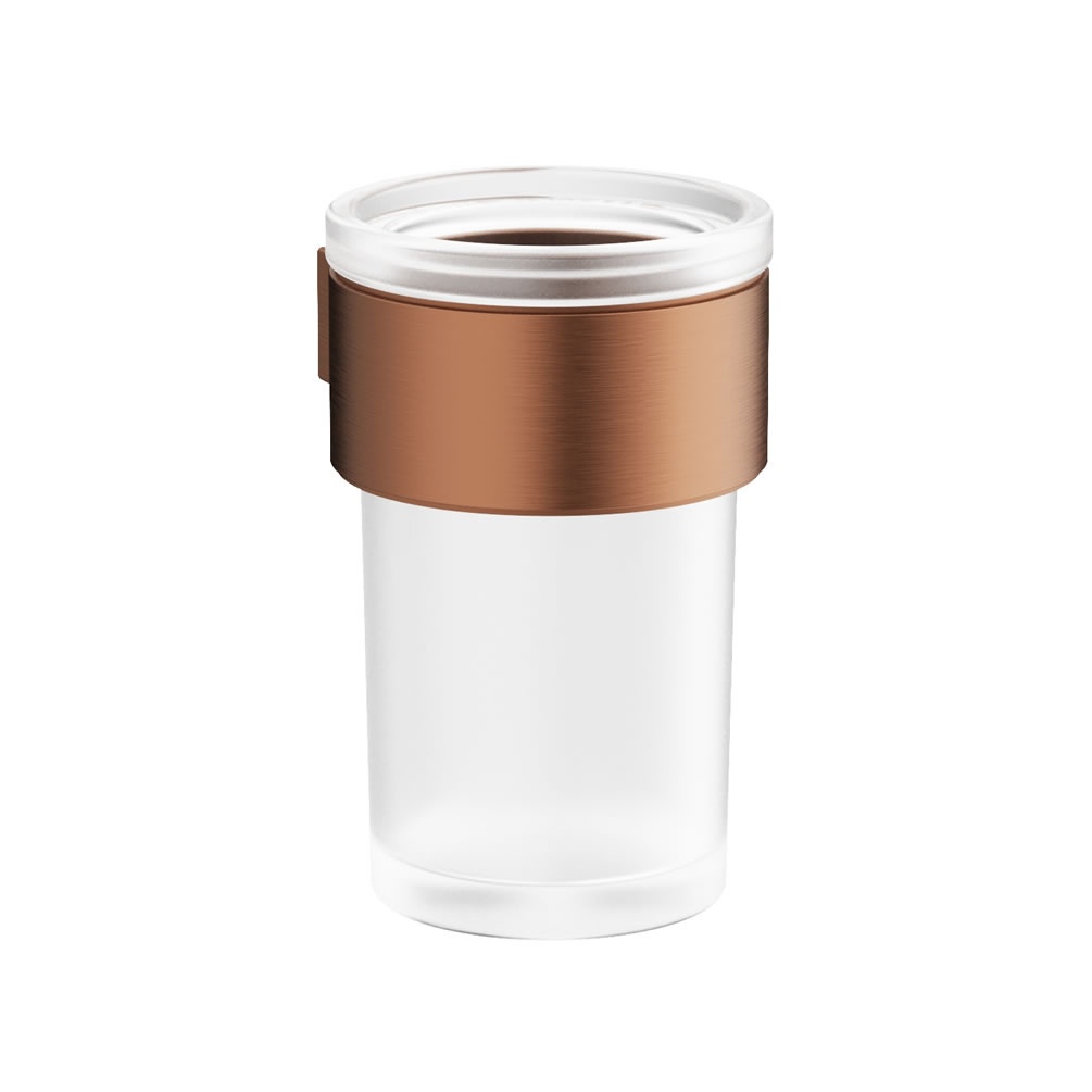 Cutout image of Crosswater Velo Brushed Bronze Tumbler Holder